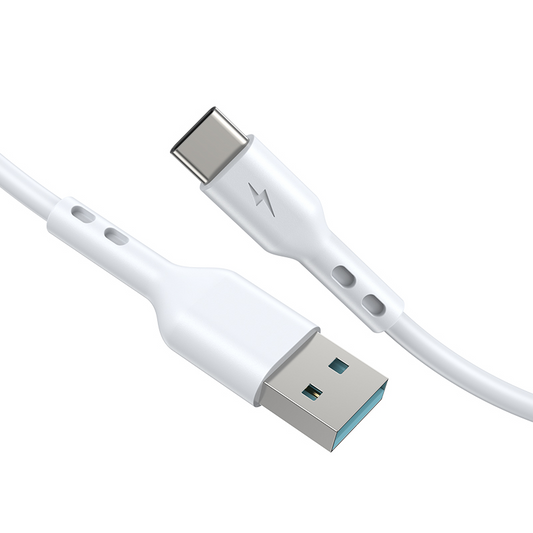 Podatkovni in polnilni kabel USB-A - USB-C BWOO BO-X172C-2M, 15W, 2m, bel