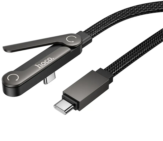 USB-C podatkovni in polnilni kabel - USB-C HOCO U150 Exquisite, 60W, 1,2 m, črn