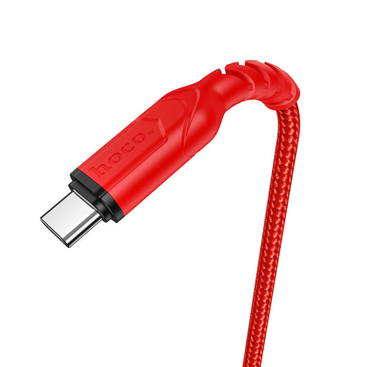 Kabel za podatke in polnjenje USB-A - USB-C HOCO X59 Victory, 18W, 1m, rdeč