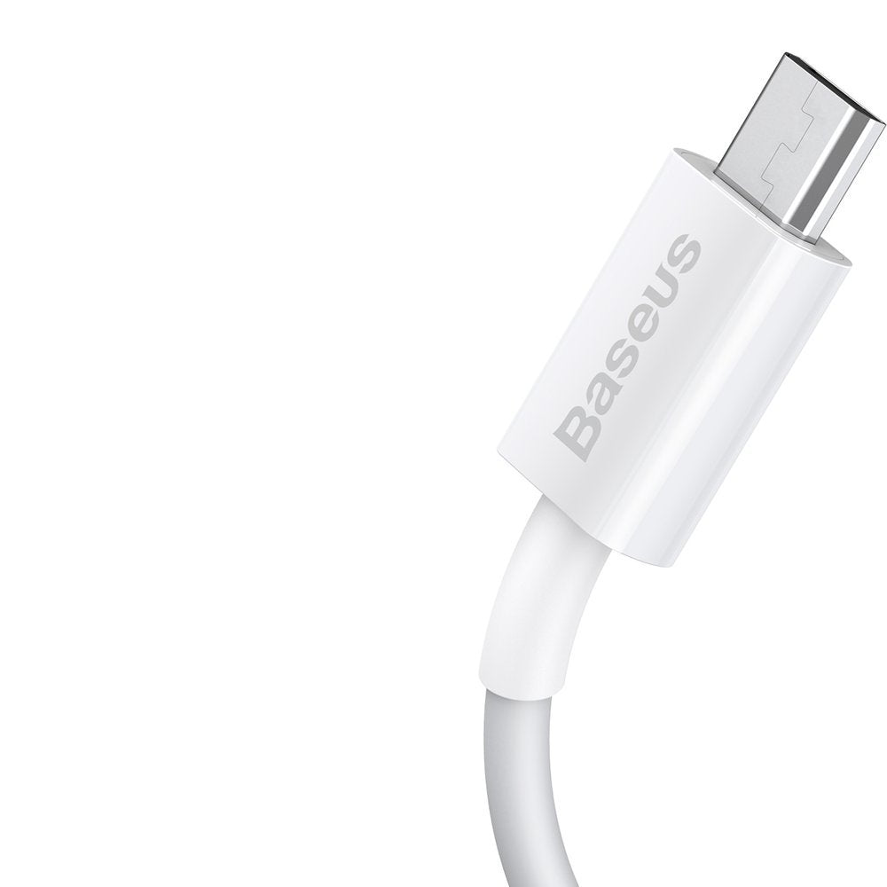 Kabel za podatke in polnjenje USB-A - microUSB Baseus Superior Series, 18W, 2m, Bel CAMYS-A02