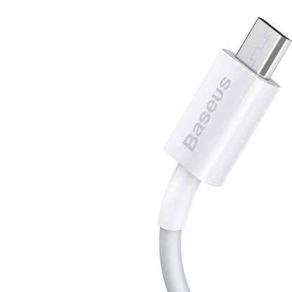 Kabel za podatke in polnjenje USB-A - microUSB Baseus Superior Series, 18W, 2m, Bel CAMYS-A02
