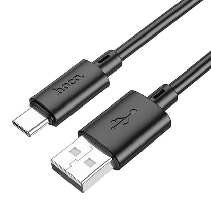 Data and Charging Cable USB-A - USB-C HOCO X88, 18W, 1m, Black 