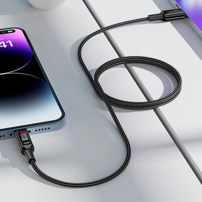 Podatkovni in polnilni kabel USB-C - USB-C Acefast C7-03, 100W, 1.2m, črn
