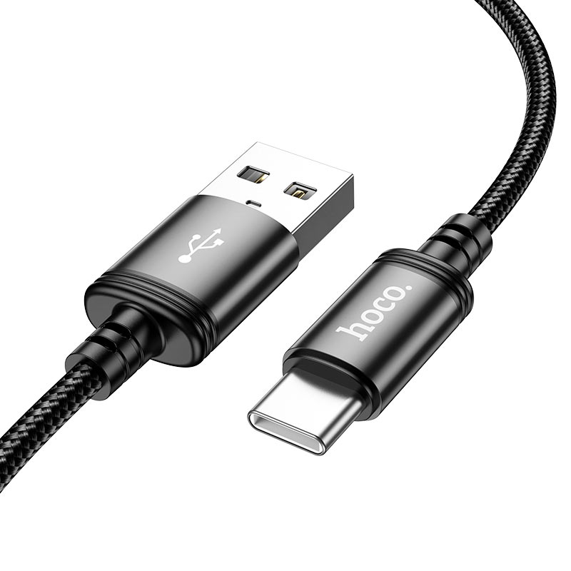 Kabel za podatke in polnjenje USB-A - USB-C HOCO X91, 18W, 3m, črn