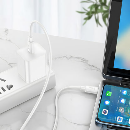 Kabel za podatke in polnjenje USB-C - USB-C HOCO X96, 100W, 1m, Bel
