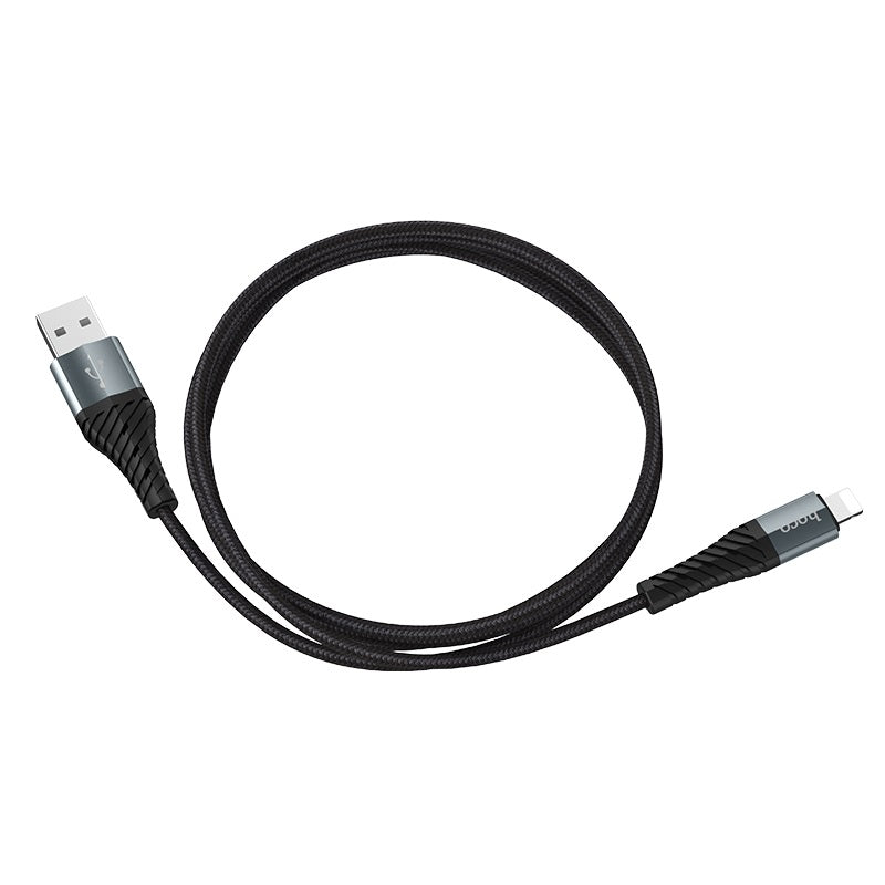 Podatkovni in polnilni kabel USB-A - Lightning HOCO X38 Cool, 18 W, 1 m, črn 