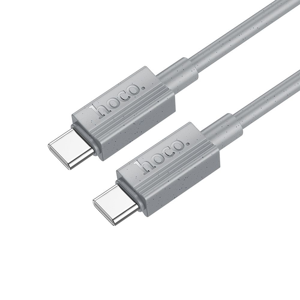 Kabel za prenos podatkov in polnjenje USB-C - USB-C HOCO X107, 60W, 1m, Siv