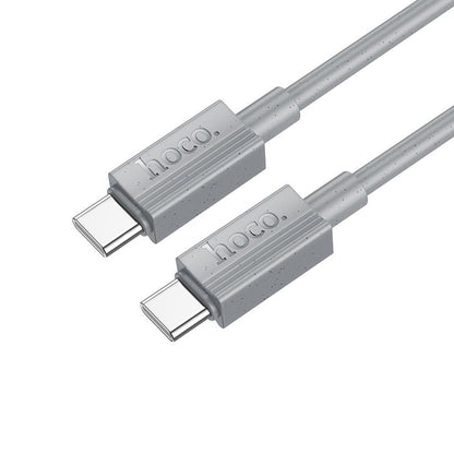 Kabel za prenos podatkov in polnjenje USB-C - USB-C HOCO X107, 60W, 1m, Siv