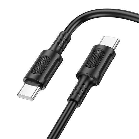 Kabel za podatke in polnjenje USB-C - USB-C Borofone BX111 Feliz, 60W, 1m, črn