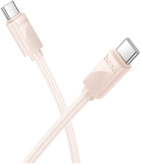 Kabel za podatke in polnjenje USB-C - USB-C HOCO X114, 60W, 1m, Roza
