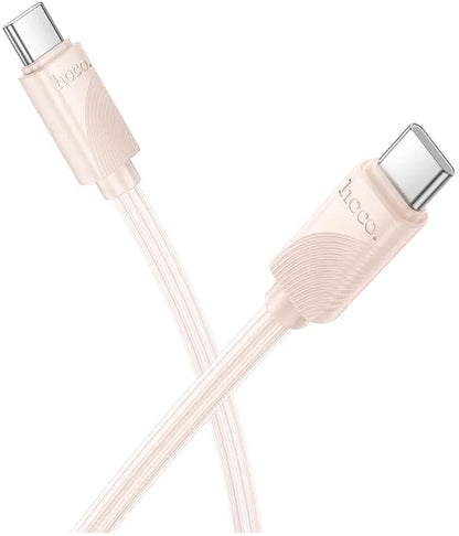 Kabel za podatke in polnjenje USB-C - USB-C HOCO X114, 60W, 1m, Roza