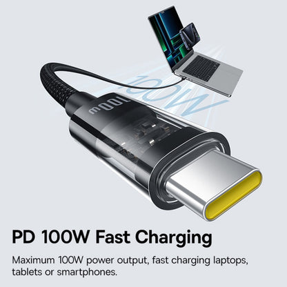 Kabel za prenos podatkov in polnjenje USB-C - USB-C Baseus Gem, 100W, 1m, Črn P10373000111-00