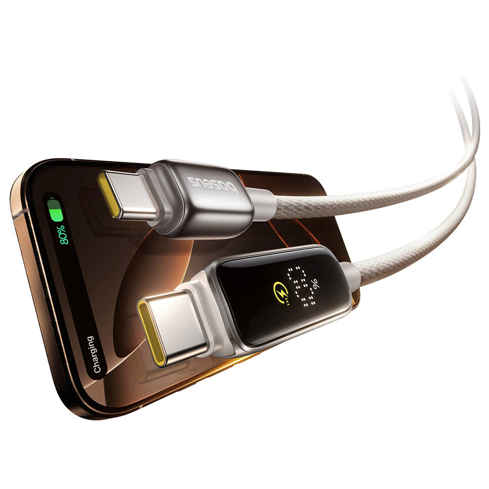 Kabel za podatke in polnjenje USB-C - USB-C Baseus Vipow Display, 100W, 2m, Siv P10381802851-01