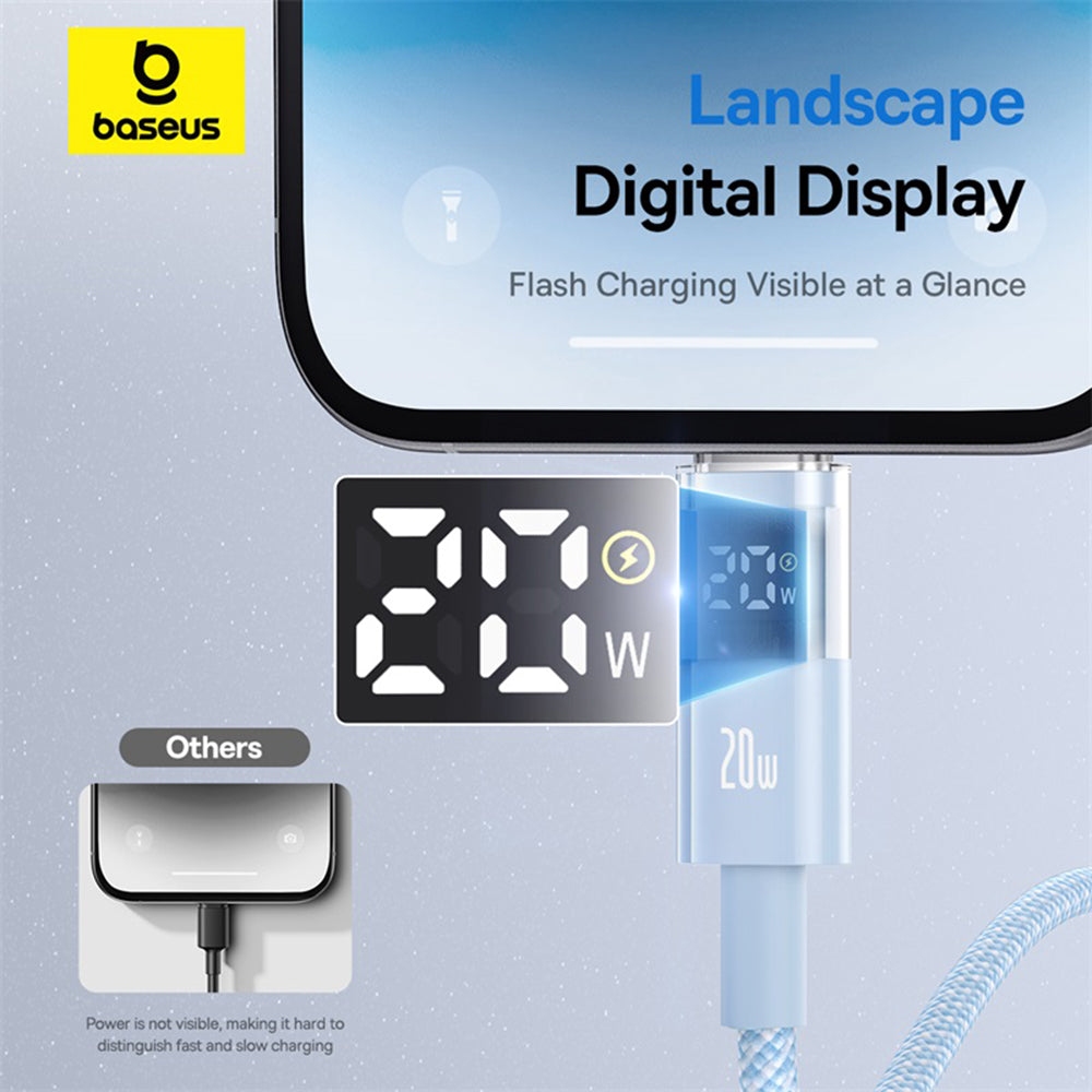 Kabel za prenos podatkov in polnjenje USB-C - USB-C Baseus Display 2, 100W, 1m, Modra P10382702311-00