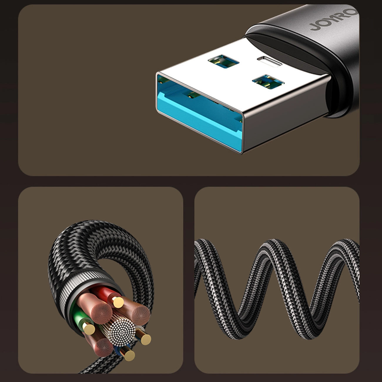 Kabel za podatke in polnjenje USB-A - Lightning Joyroom S-A56 EnjoyX Angled, 18W, 1.2m, črn