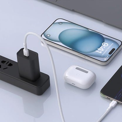 Podatkovni in polnilni kabel USB-C - USB-C Dudao L9C, 65W, 1m, Bel