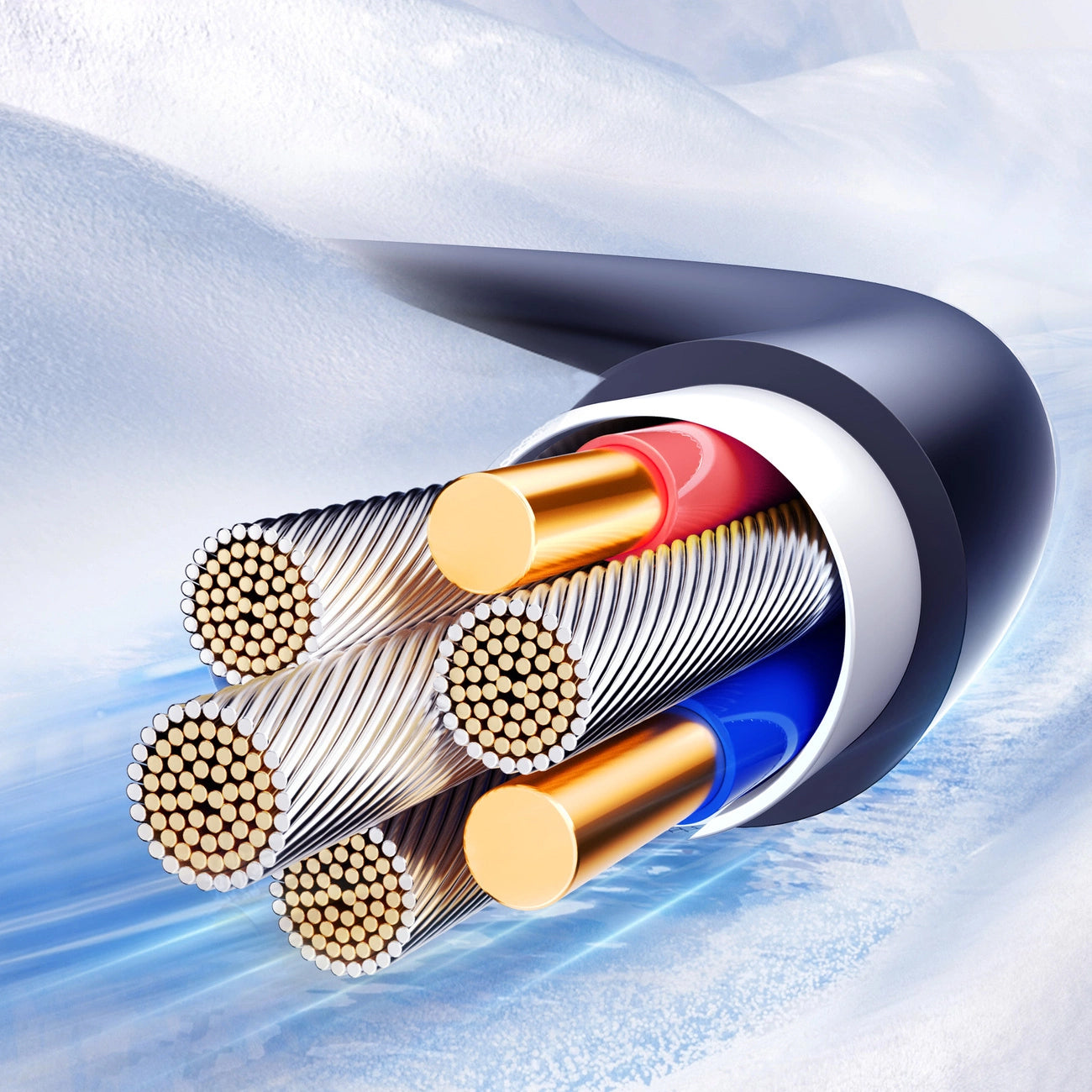 Kabel za prenos podatkov in polnjenje USB-A - Lightning Joyroom S-A43 Crystal, 18W, 1.5m, črn