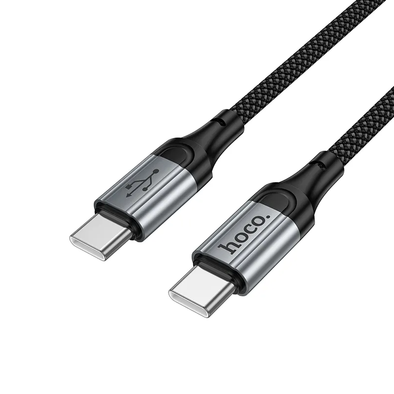 Kabel za podatke in polnjenje USB-C - USB-C HOCO X121, 60W, 1.5m, črn