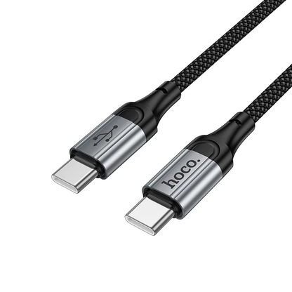 Kabel za podatke in polnjenje USB-C - USB-C HOCO X121, 60W, 1.5m, črn