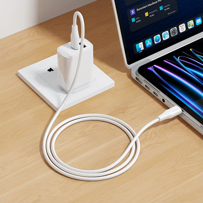 Podatkovni in polnilni kabel USB-C - USB-C HOCO X124, 60W, 1m, Bel