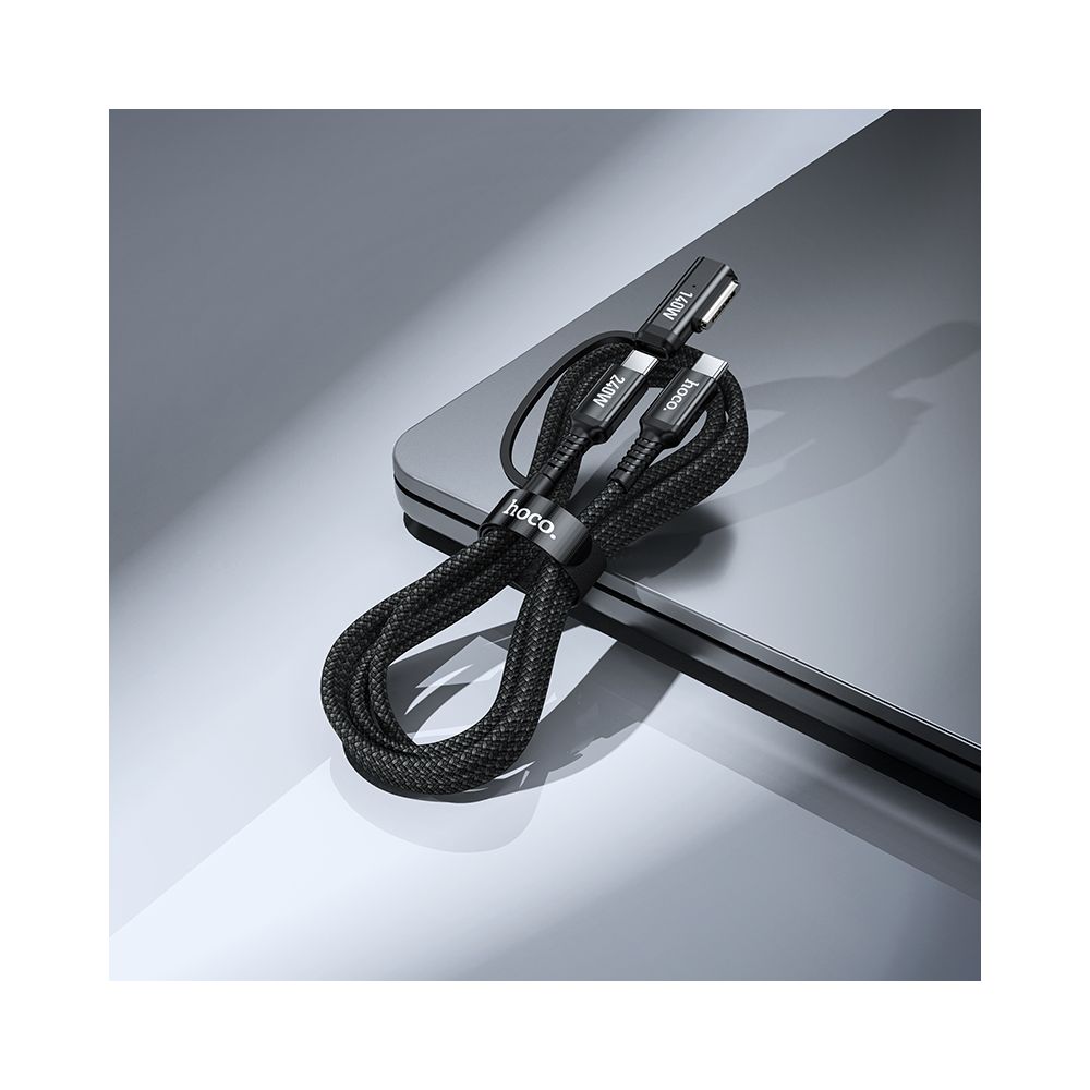 Polnilni kabel HOCO U142, USB-C - USB-C / MagSafe 3, 240W, 1.8m, črn