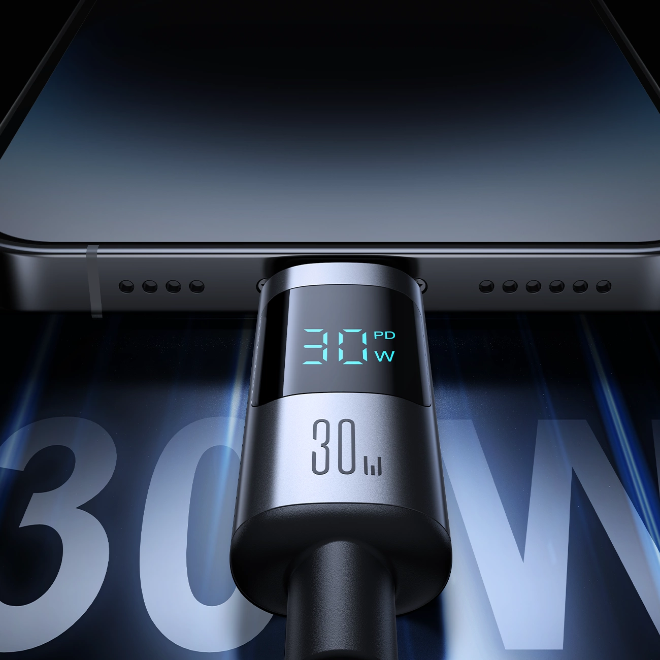 Kabel za podatke in polnjenje USB-C - Lightning Joyroom S-A16 Pro Prism Display, 30W, 1.2m, črn