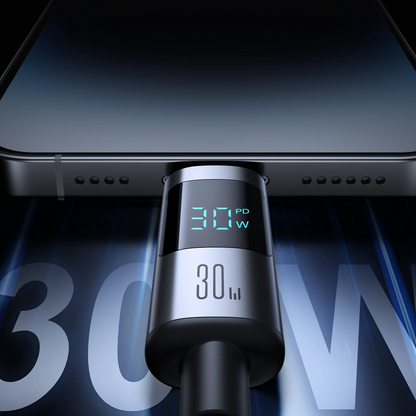 Kabel za podatke in polnjenje USB-C - Lightning Joyroom S-A16 Pro Prism Display, 30W, 1.2m, črn