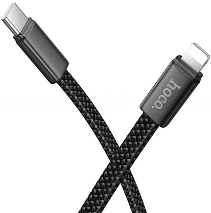 Kabel za podatke in polnjenje USB-C - Lightning HOCO X125, 30W, 1m, črn