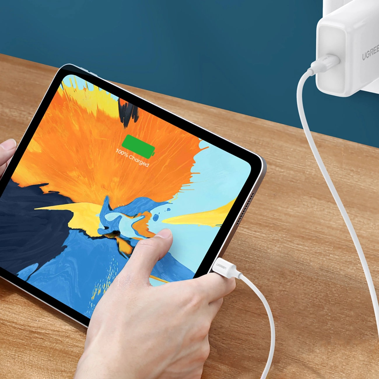 Kabel za podatke in polnjenje USB-C - USB-C UGREEN US264, 60W, 0.5m, Bel