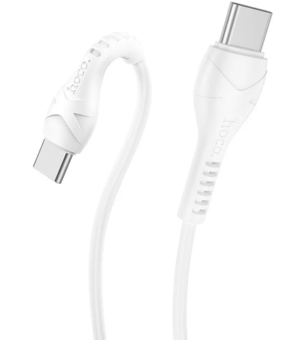 Kabel za podatke in polnjenje USB-C - USB-C HOCO X37, 60W, 1m, Bel