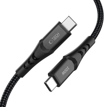 USB-C podatkovni in polnilni kabel - USB-C Tech-Protect UB11T Ultraboost, 100W, 2m, črn
