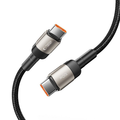USB-C podatkovni in polnilni kabel - USB-C Tech-Protect Ultraboost EVO, 100W, 1m, srebrna