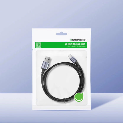 USB-A to USB-C Data and Charging Cable UGREEN US288, 18W, 1.5m, Black