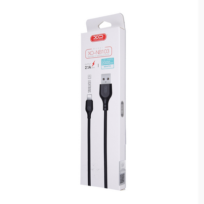 Kabel za podatke in polnjenje USB-A - microUSB XO Design NB103, 18W, 1m, Bel