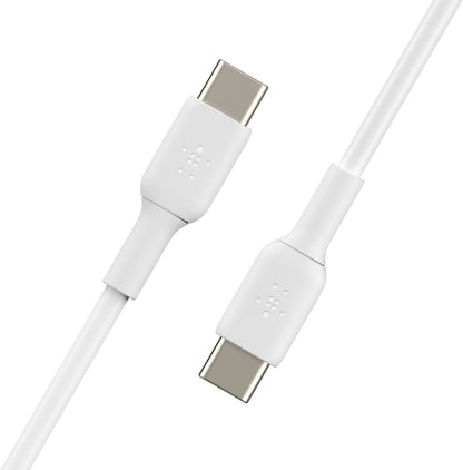 Podatkovni in polnilni kabel USB-C - USB-C Belkin BoostCharge, 60W, 2m, bel CAB003bt2MWH