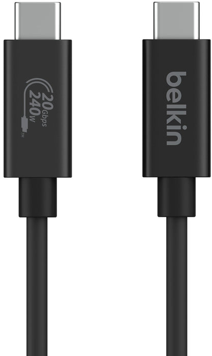 USB-C Data and Charging Cable - USB-C Belkin Connect, 240W, 2m, Black INZ004bt2MBK