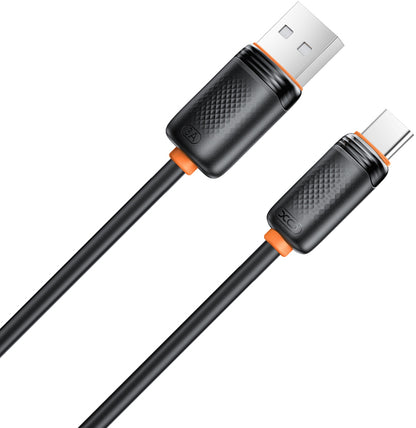 Podatkovni in polnilni kabel USB-A - USB-C XO Design NB302, 18W, 1m, Črn