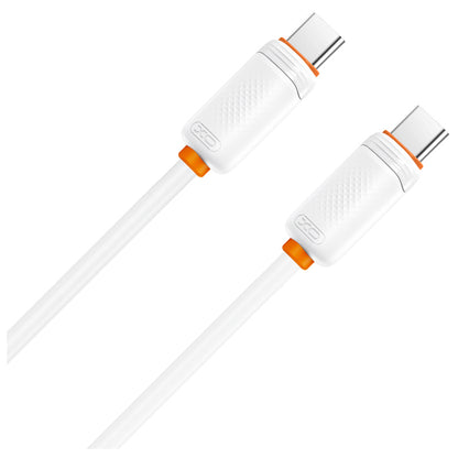 Podatkovni in polnilni kabel USB-C - USB-C XO Design NB-Q302B, 60W, 1m, bel