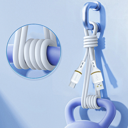 Podatkovni in polnilni kabel USB-A - USB-C Dudao L25T, 100W, 1m, bel