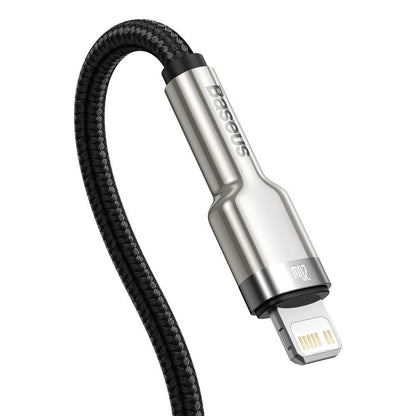 Kabel za podatke in polnjenje USB-C - Lightning Baseus Cafule Metal Series, 20W, 2m, Črn CATLJK-B01