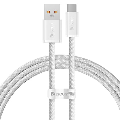 Kabel za prenos podatkov in polnjenje USB-A - USB-C Baseus Dynamic Series, 100W, 1m, Bel CALD000602