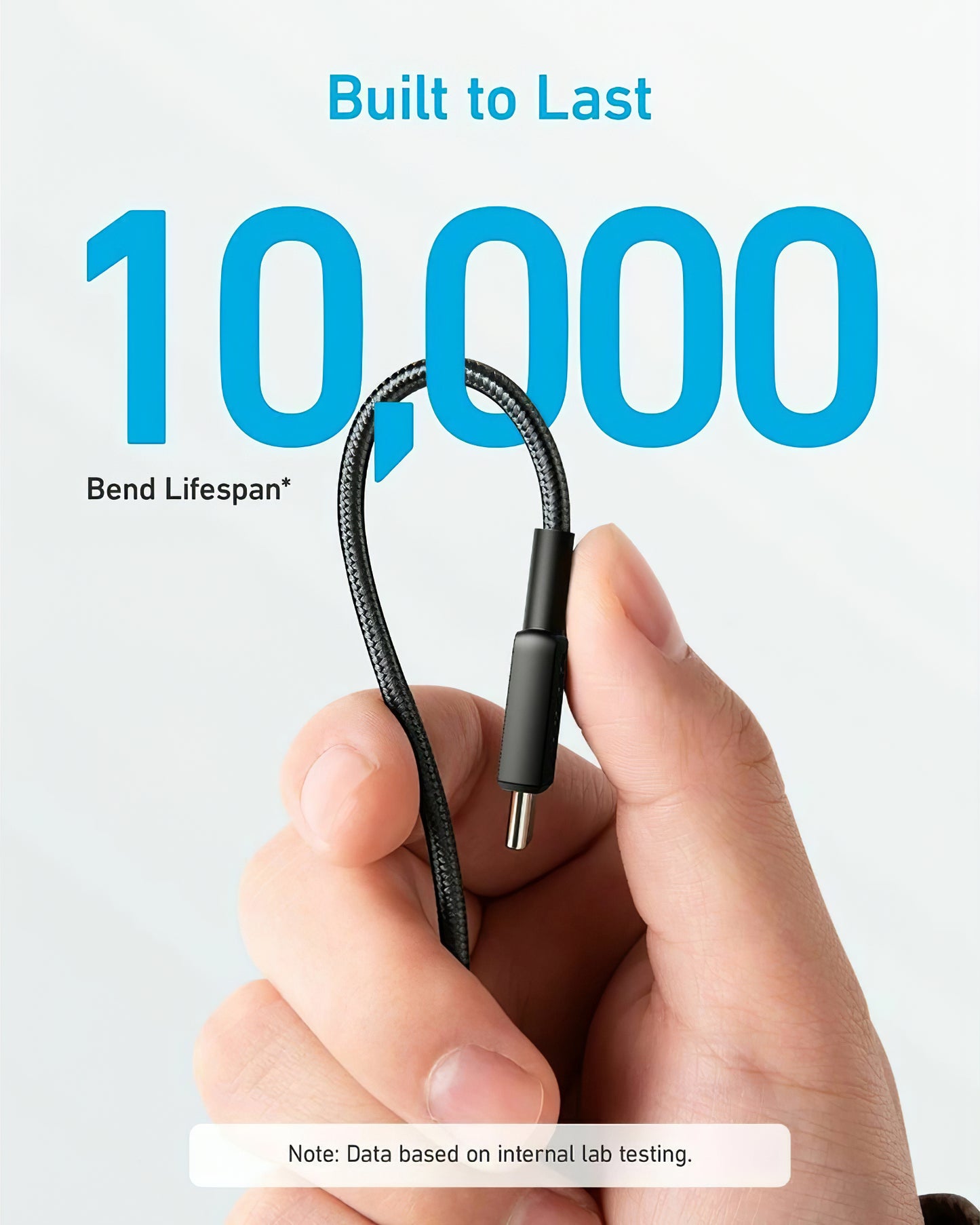 Podatkovni in polnilni kabel USB-C Anker 322, 60 W, 1,8 m, črn A81F6G11 
