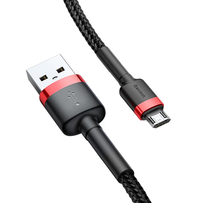 Podatkovni in polnilni kabel USB-A - microUSB Baseus Cafule, 18W, 2m, rdeč