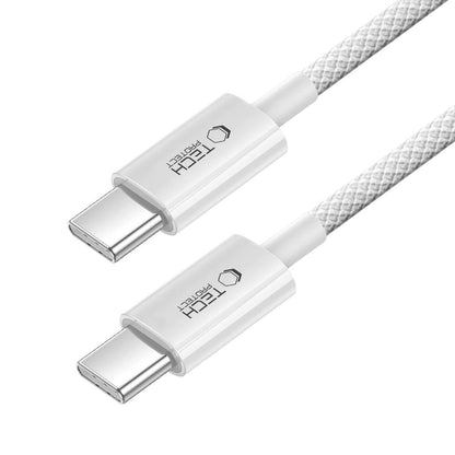 USB-C Data and Charging Cable - USB-C Tech-Protect Ultraboost Lite, 60W, 1m, Silver