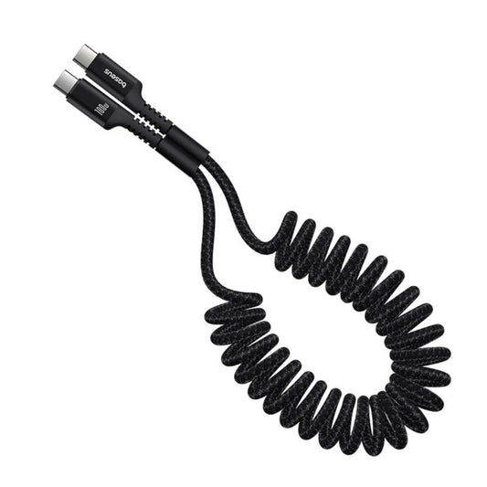 Kabel za podatke in polnjenje USB-C - USB-C Baseus Fish Eye Spring, 100W, 1m, črn P10320203111-00