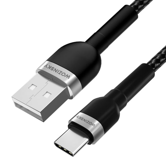 Kabel za podatke in polnjenje USB-A - USB-C WZK WNBAC1, 20W, 1m, črn