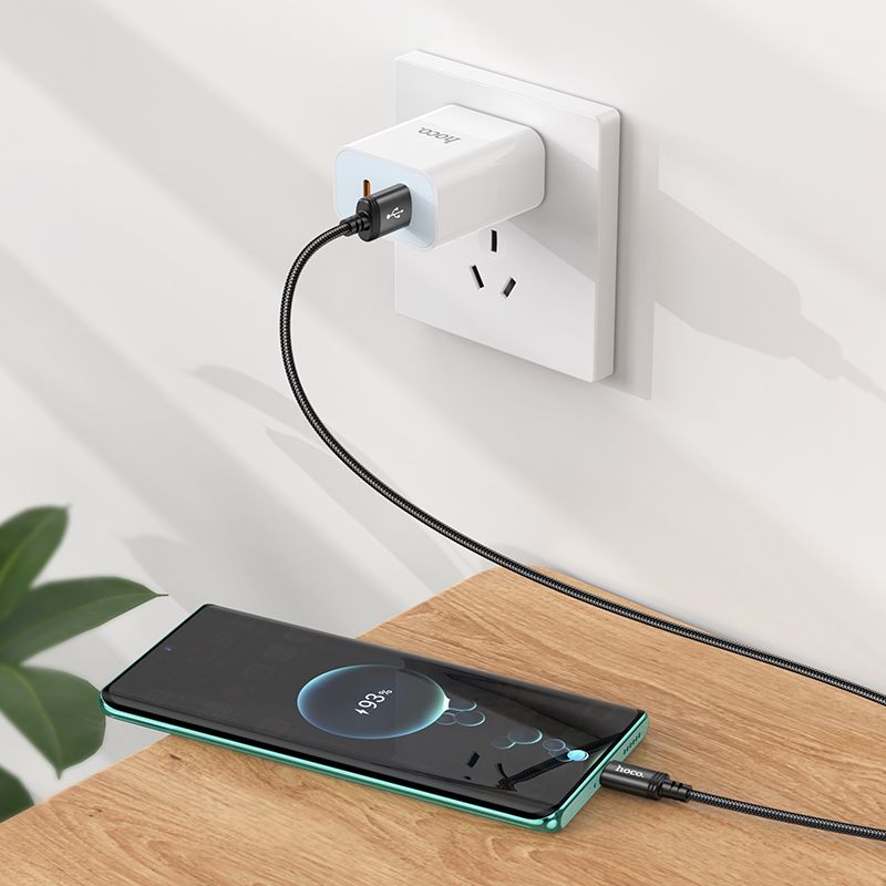 Kabel za podatke in polnjenje USB-A - USB-C HOCO X89, 18W, 1m, črn