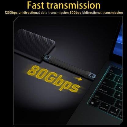 Kabel za podatke in polnjenje USB-C - USB-C OEM 8K Video, 240W, 0.13m, črn
