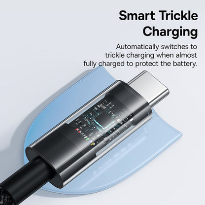 Kabel za prenos podatkov in polnjenje USB-C - USB-C Baseus Gem, 100W, 1m, Črn P10373000111-00