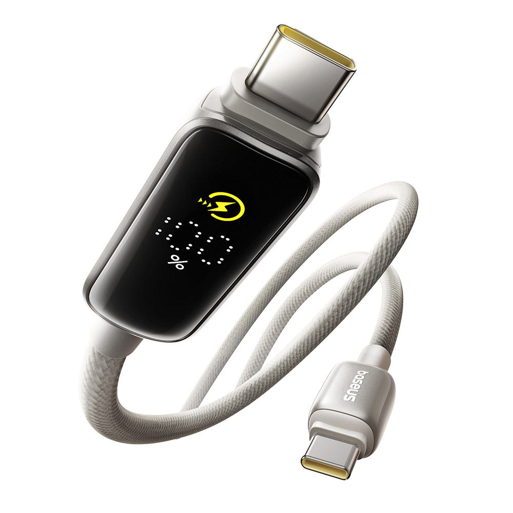Kabel za podatke in polnjenje USB-C - USB-C Baseus Vipow Display, 100W, 2m, Siv P10381802851-01